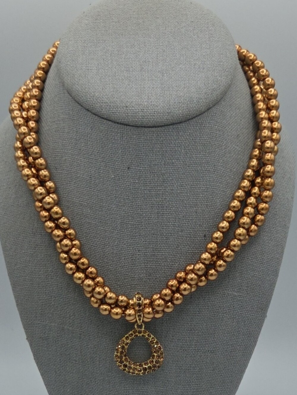 5 for $25! Charter Club Gold Tone Beaded Double-Strand Necklace with Pendant